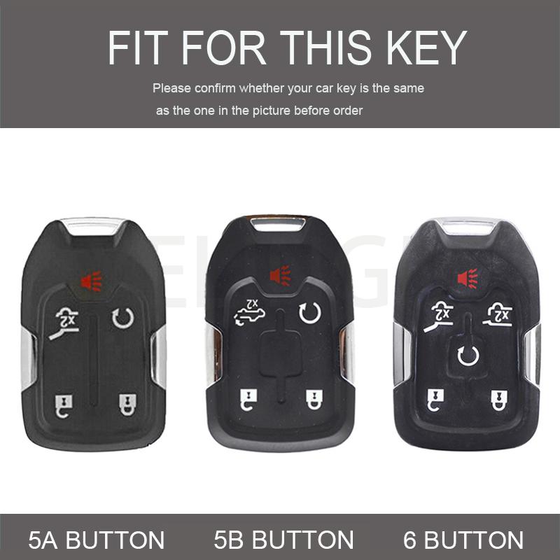 Корпус ключа с 5/6 кнопками, чехол-брелок, держатель для GMC Sierra Acadia Terrain Yukon для Chevrolet Silverado Suburban Tahoe, чехол для автомобильного ключа, смарт