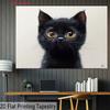 2D Милый Черный Котенок Фон Декорация для Фотографии Любителей Животных