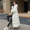 Medium and Long Loose Cotton Clothes Winter Fashion Hooded Thickened Cotton Clothes Over The Knee Jacket
