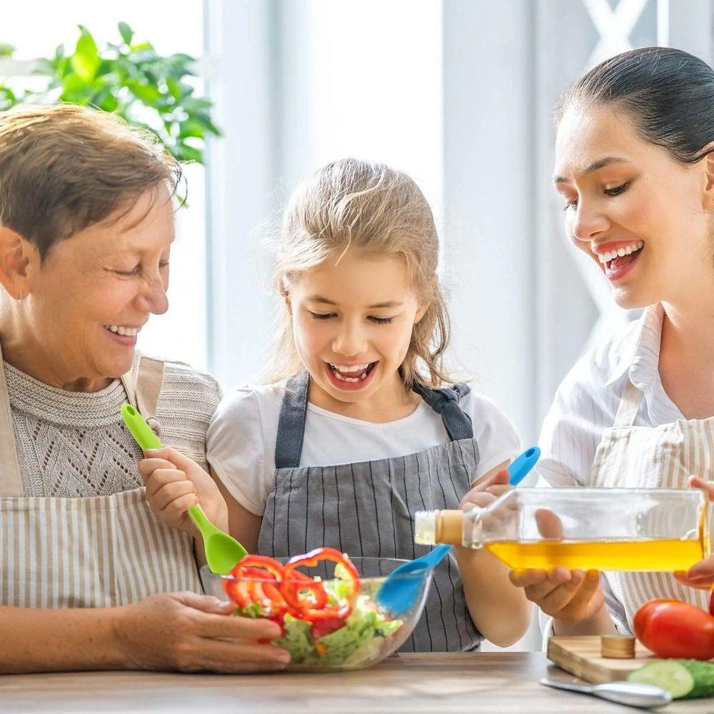 Heat Resistant Mixing Spoons Non-stick Spoon Stirring Spoon Silicone Spoon  Kitchen Supplies