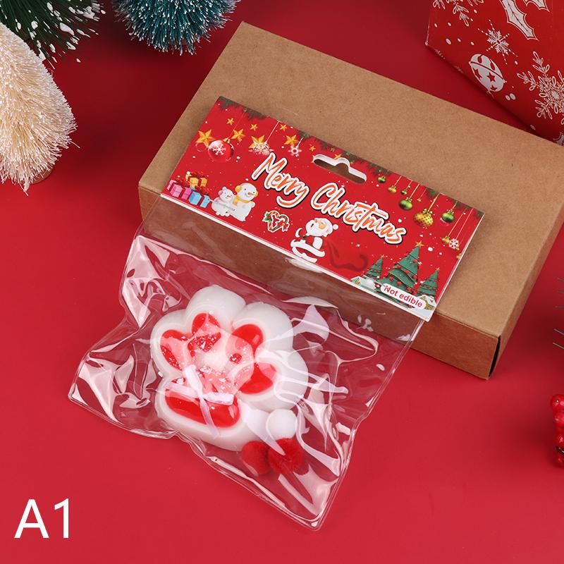 1 шт., рождественские игрушки-лапки для кошек, мягкие липкие игрушки для снятия стресса и расслабления