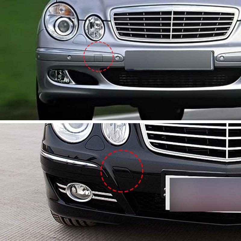 Car Front Bumper Tow Hook Cover Cap Silver For Mercedes Benz E Class W211 2003-2006 E260 E300 E350 E400 2118850026 2118851022