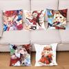 Клее Аниме Игра Genshin Impact Наволочка Квадратная Подушка Спальня Диван Досуг Комфортная Подушка Гостиная Домашнее Украшение 40X40