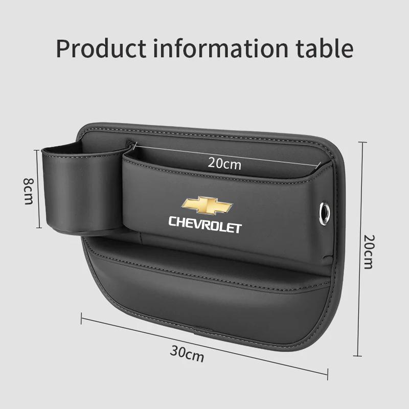 High-quality Leather Car Seat Gap Storage Box Cup Holder Auto Interiors For Chevrolet Equinox Tahoe Trailblazer  Impala Sonic