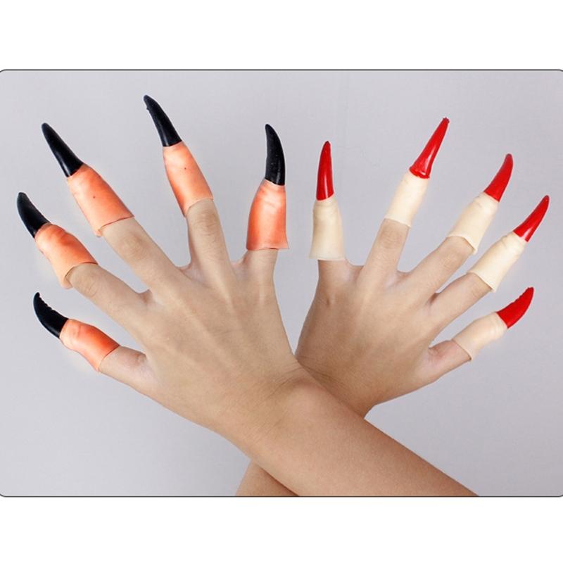 Ногти "Пальцы ведьмы" Хэллоуин Костюм Реквизит Накладной нос ведьмы для вечеринки Клуба