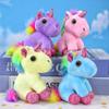 12cm Rainbow Unicorn Plush Doll Couple Gifts Animail Soft Plushie Stuffed Toys Kids
