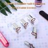 5PCS Reusable Metal Nail Art Forms For Acrylic Gel Extensions Precise Fit Two Colors Design Lightweight Manicure Tool