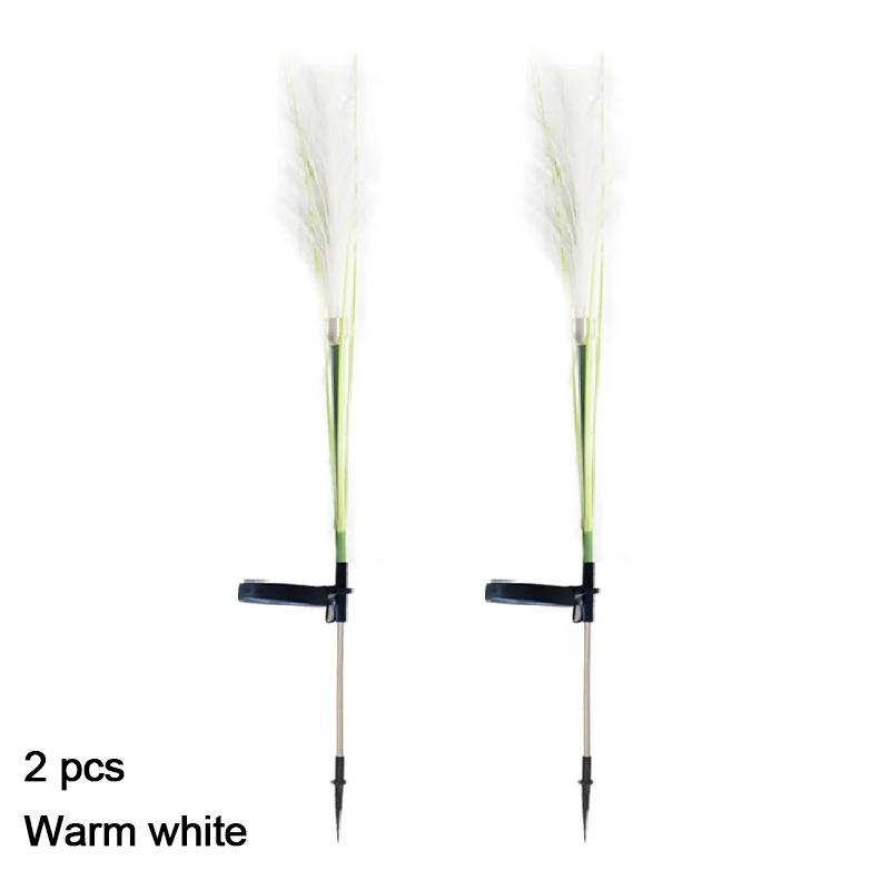 8 шт. Светодиодный солнечный садовый светильник Водонепроницаемый светильник в виде тростника Наружный газон Двор Сад Рождественская декоративная подсветка Декор Солнечные фонари