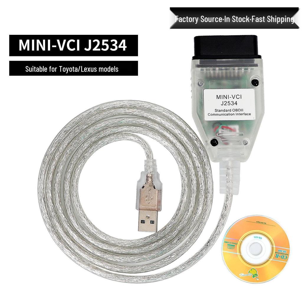 MINI VCI V18.00.008 J2534 Diagnostic Cable for Toyota Cars