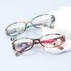 Vintage Printed Reading Glasses For Women Anti Blue Light Hyperopia Retro Prescription Eyeglass Men Presbyopia Lens +1.0 +1.5 +2