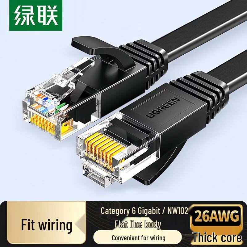 UGREEN Flat Cat6 Gigabit Ethernet Network Cable