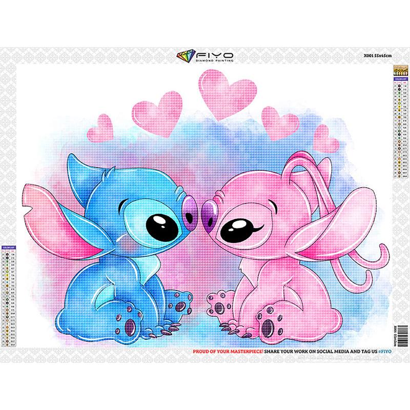Diamond Painting Disney Lilo & Stitch Picture 5D DIY Full Round Drill Mosaic Embroidery Cross Stitch Kits Home Decor