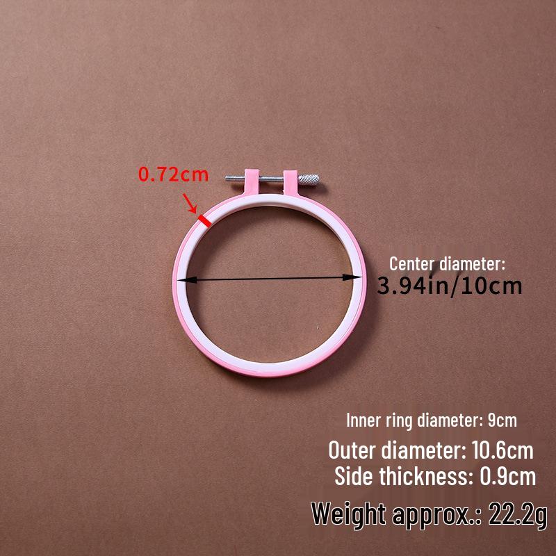 Регулируемые цветные пластиковые пяльцы для вышивания - Имитация бамбука для DIY проектов вышивки крестом