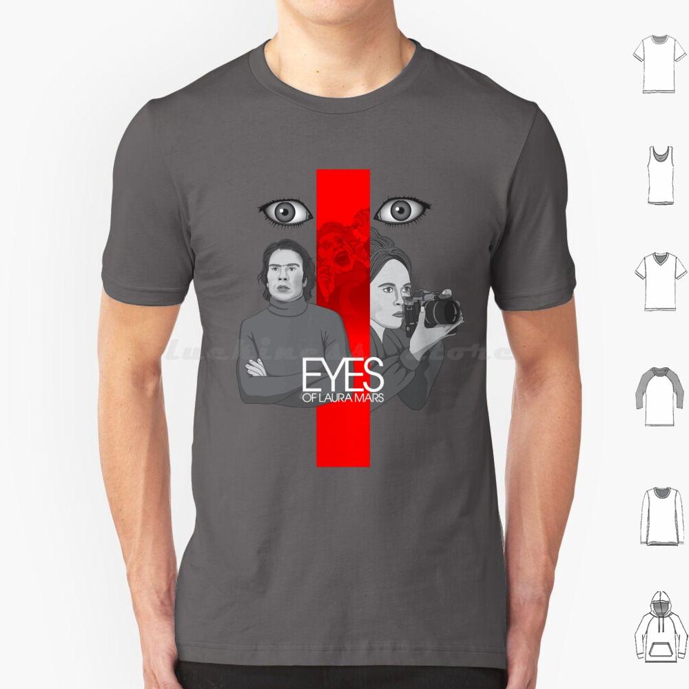 Футболка Eyes Of Laura 6XL Хлопок Прохладная Футболка Фильм Кино Ретро Экран Вектор Фэй Данауэй Джон Карпентер Ли Джонс Глаза Камера