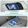 SITHON Handicap Placard Holder For Car Visor, Disabled Parking Permit Sign Protector With Pen Holder, Card Slots And Elastic Strap, Black