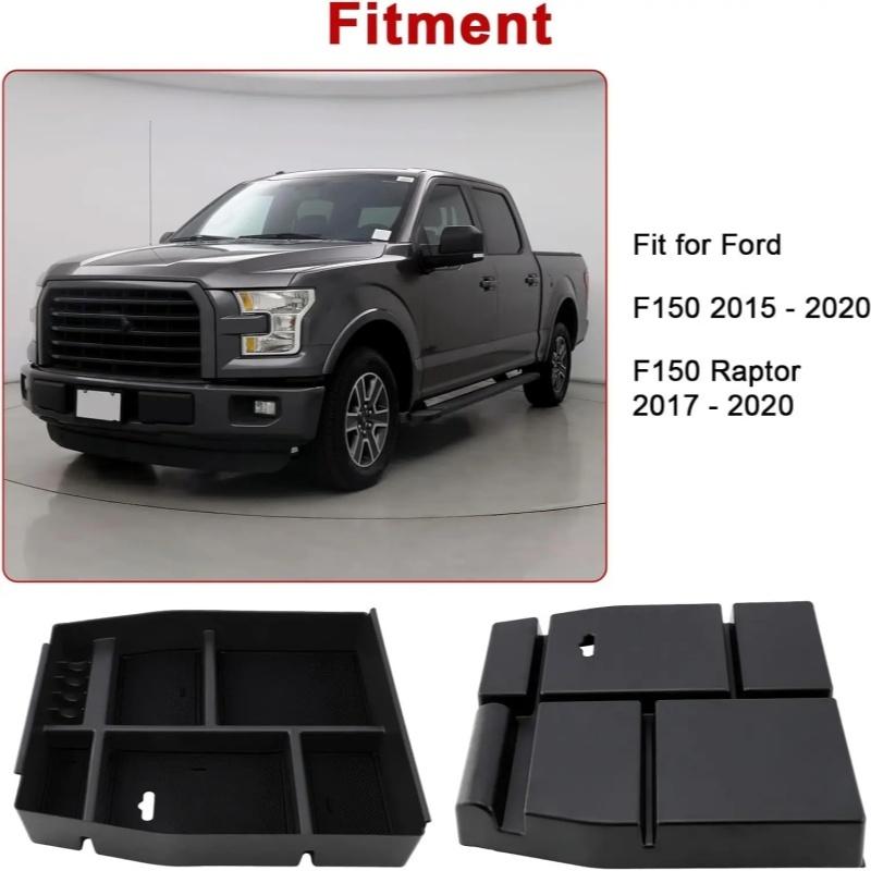 Center Console Organizer F-150 Raptor Accessories Tray 2015 2017 2018 2020 For Middle Console Storage Box For Ford F150