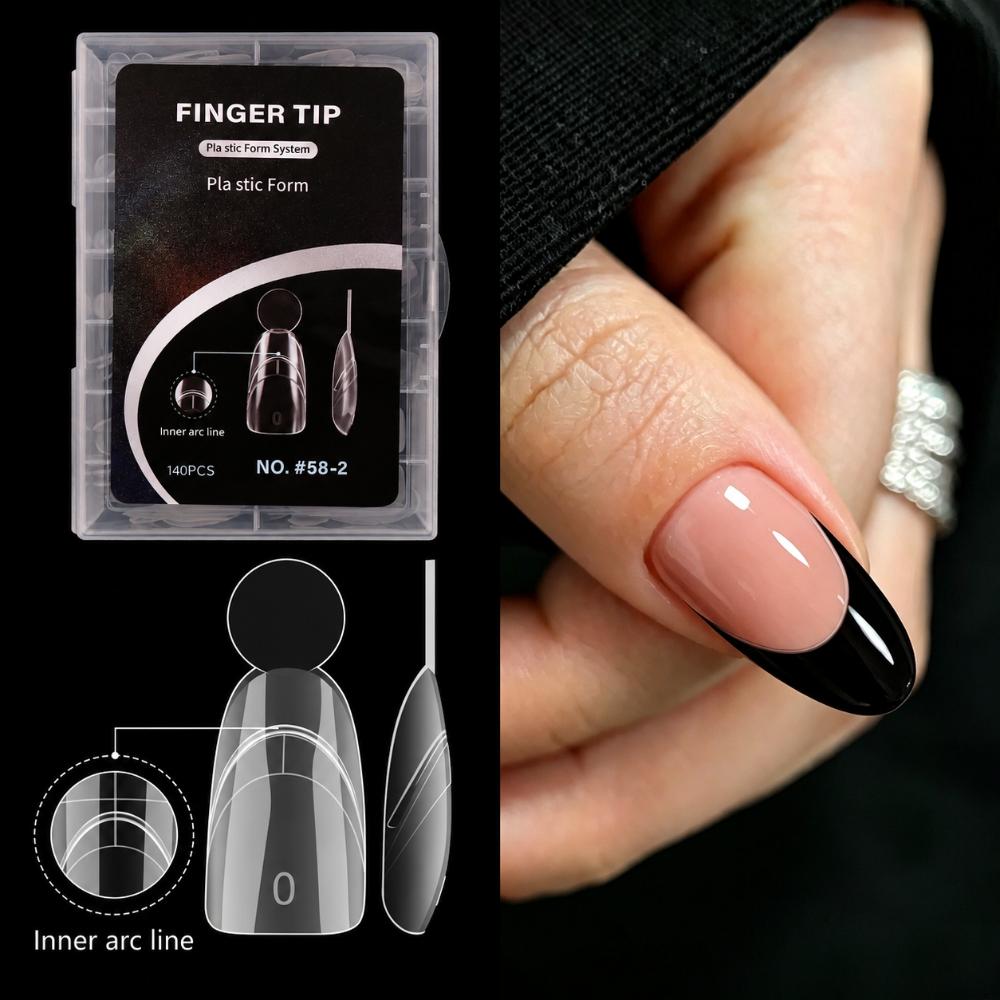 Quick Extension French Nail Dual Forms 14 Sizes Acrylic Nail Art Mold Nail Art