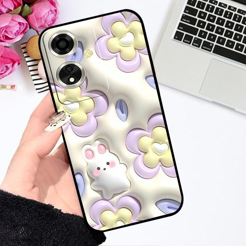 Чехол для OPPO A79 5G Чехол для OPPO A79 Чехол Funda Coque Цветочный Рисунок Мультяшный Силиконовый Мягкий ТПУ Бампер для Телефона Для OPPO A79 5G Чехлы