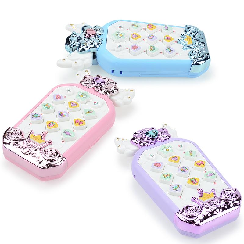 Mobile Phone Toys For Infants And Children, Music Princess Dream Early Education Puzzle Simulation Button Phone Multi-Function