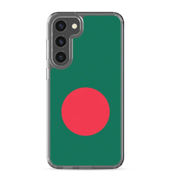 Coque Téléphone – Drapeau du Bangladesh – Compatible Samsung Galaxy S23 Ultr – Étui Souple – Résistant et Antichoc – Pixelforma
