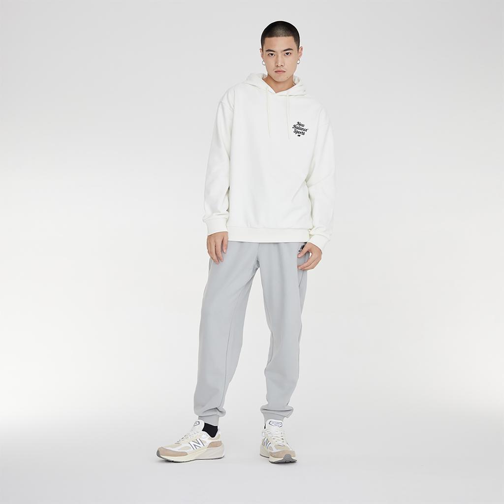 New Balance Sportswear Hoodie Asia Sizing 'Cream White Black' Unisex 5CD38061-IV