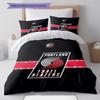 Portland Trailblazers Pattern Bedding Set Quilt Cover Pillowcase Home Decor Gift (1 * duvet cover + 2 * pillowcase, without core)