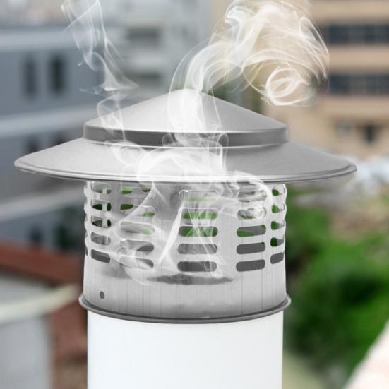 Крышка круглого дымохода с сетчатым экраном, конический верх, металлический чехол для дымохода, устойчивый к погодным условиям, внешняя крыша, конический верх, дождезащитный чехол для дымохода камина