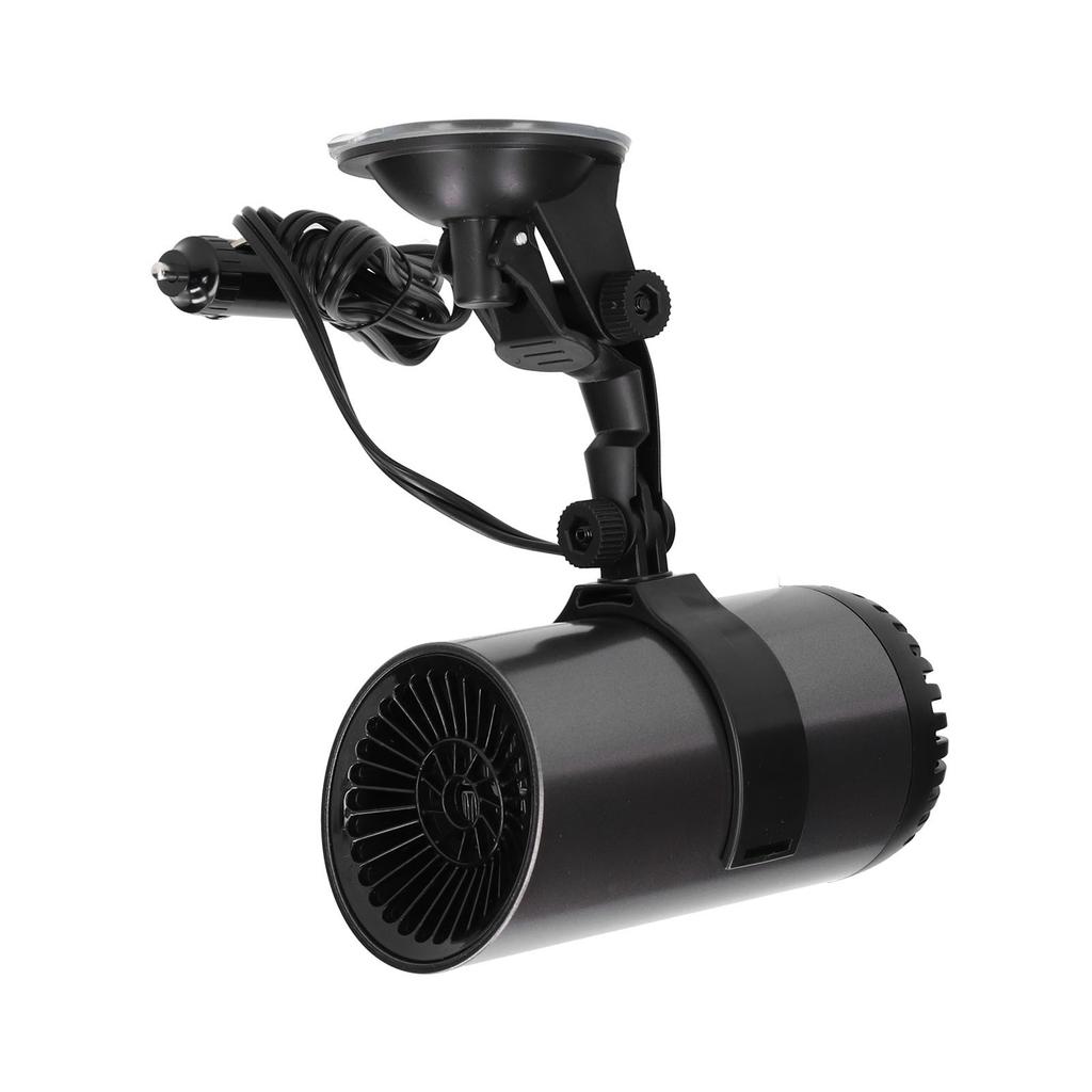 Car Heater 2 In 1 Fan 150W 12VDC Portable Defogger Plug and Play with 360 Degrees Rotary Holder Suction Cup