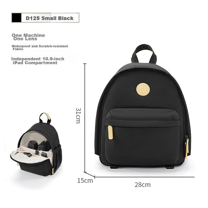 CWATCUN Camera Backpack, Casual Retro Commuter Photography Bag for Women, Detachable Inner Compartment for One Camera And One Lens