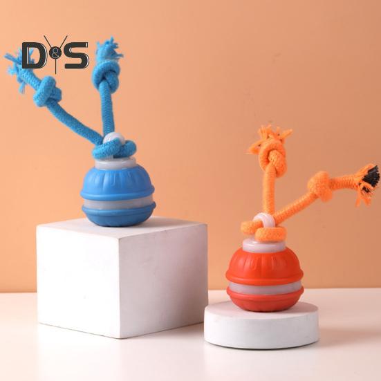 Умная автоматическая игрушка для собак с движущимся мячом и пищащим датчиком движения, компактный дизайн, зарядка через USB, интерактивная катящаяся игрушка для домашних животных