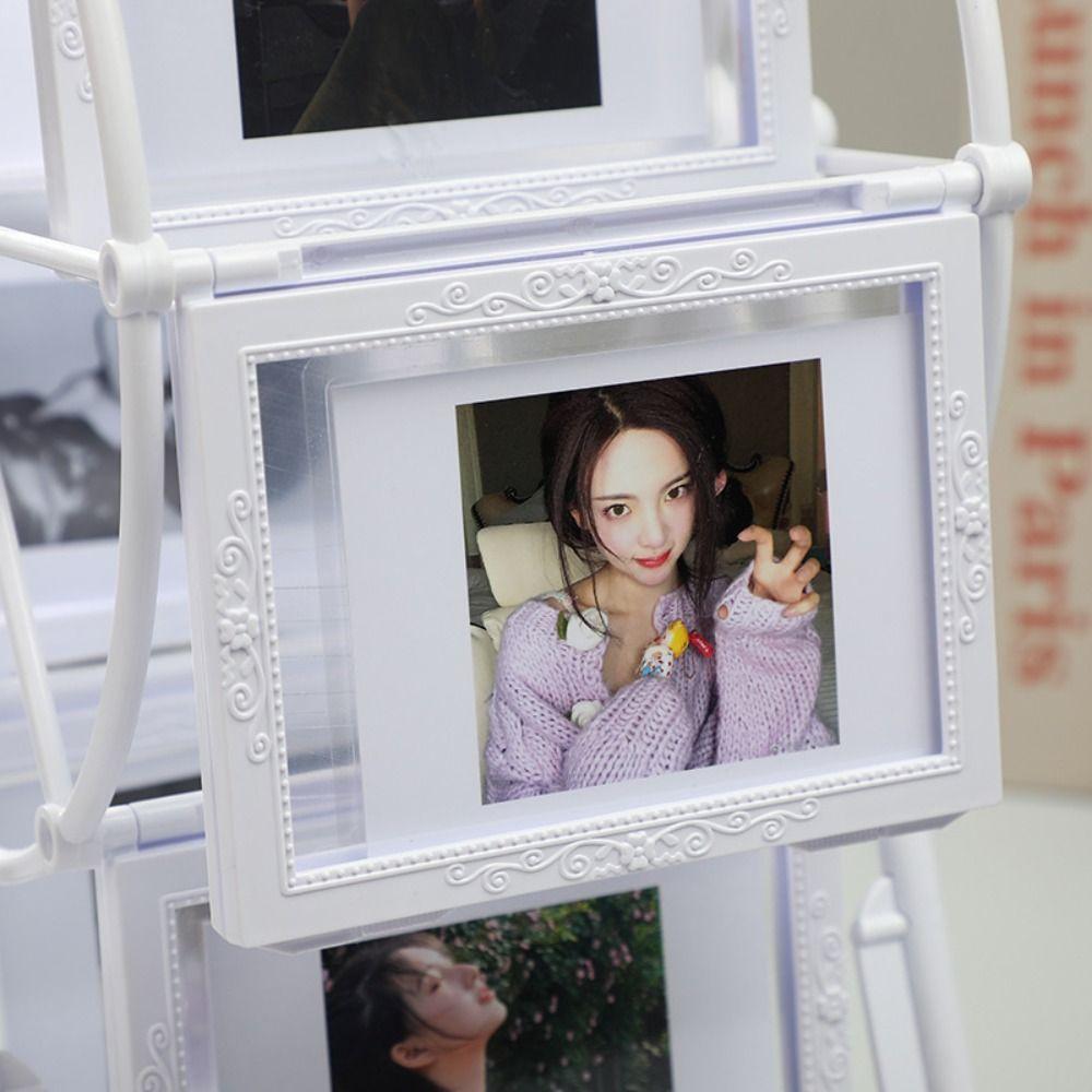 Винтажная фоторамка в виде колеса обозрения 5 дюймов 12 фотографий Органайзер для фотографий Дом Офис