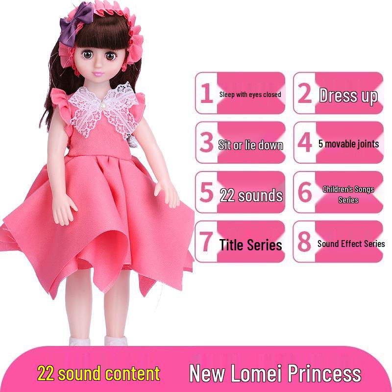 Interactive Smart Doll Set with Changeable Clothes - Princess Toy for Girls, Perfect Birthday Gift