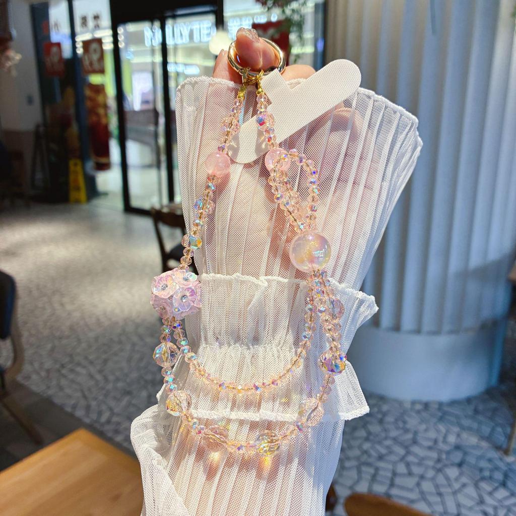 Элегантная кисточка из циркона, бусины, подвеска, цепочка для мобильного телефона