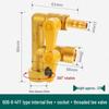 Shieldyun Gas Three-Way Valve with Switch for Natural Gas Meter Pipeline - Ball Valve Connector