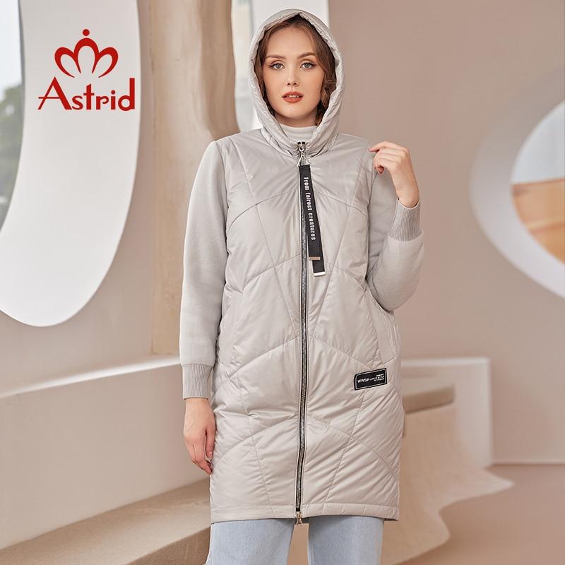 Astrid Autumn Winter Jacket Women 2024 Mid-Length Hooded Design Oversize Elegant Women's Down Jacket Warm Parka Women Coat 9782