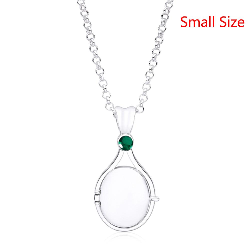 H2o Openable Metal Shell Pendant Necklace Silver Color with Crystal Mermaid Tv Movies Jewelry for Women Girls Cute Necklaces