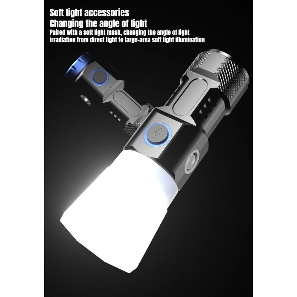 Высокое качество 4/6/8 * P35 светодиодный фонарик супер яркий перезаряжаемый USB свет водонепроницаемый с зажимом для кепки для пеших прогулок и кемпинга