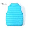 Унисекс детский хлопковый жилет без рукавов утепленный пуховик с отложным воротником на молнии повседневная свободная теплая куртка для отдыха на природе походы