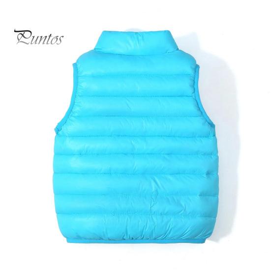 Унисекс детский хлопковый жилет без рукавов утепленный пуховик с отложным воротником на молнии повседневная свободная теплая куртка для отдыха на природе походы