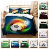 Лидер продаж, одеяло с 3D футбольным принтом, пододеяльник, комплект постельного белья для девочек, домашнее постельное белье, одинарный, двойной, King Size, мягкая микрофибра