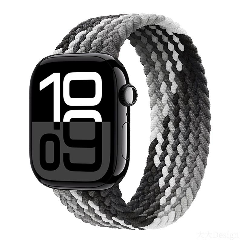 Ремешки Для Apple watch bands 44мм 45мм 40мм 41мм 49мм 46мм 42мм Плетеный Solo Loop Correa браслет iwatch Серии 11 10 9 7 8 SE 6