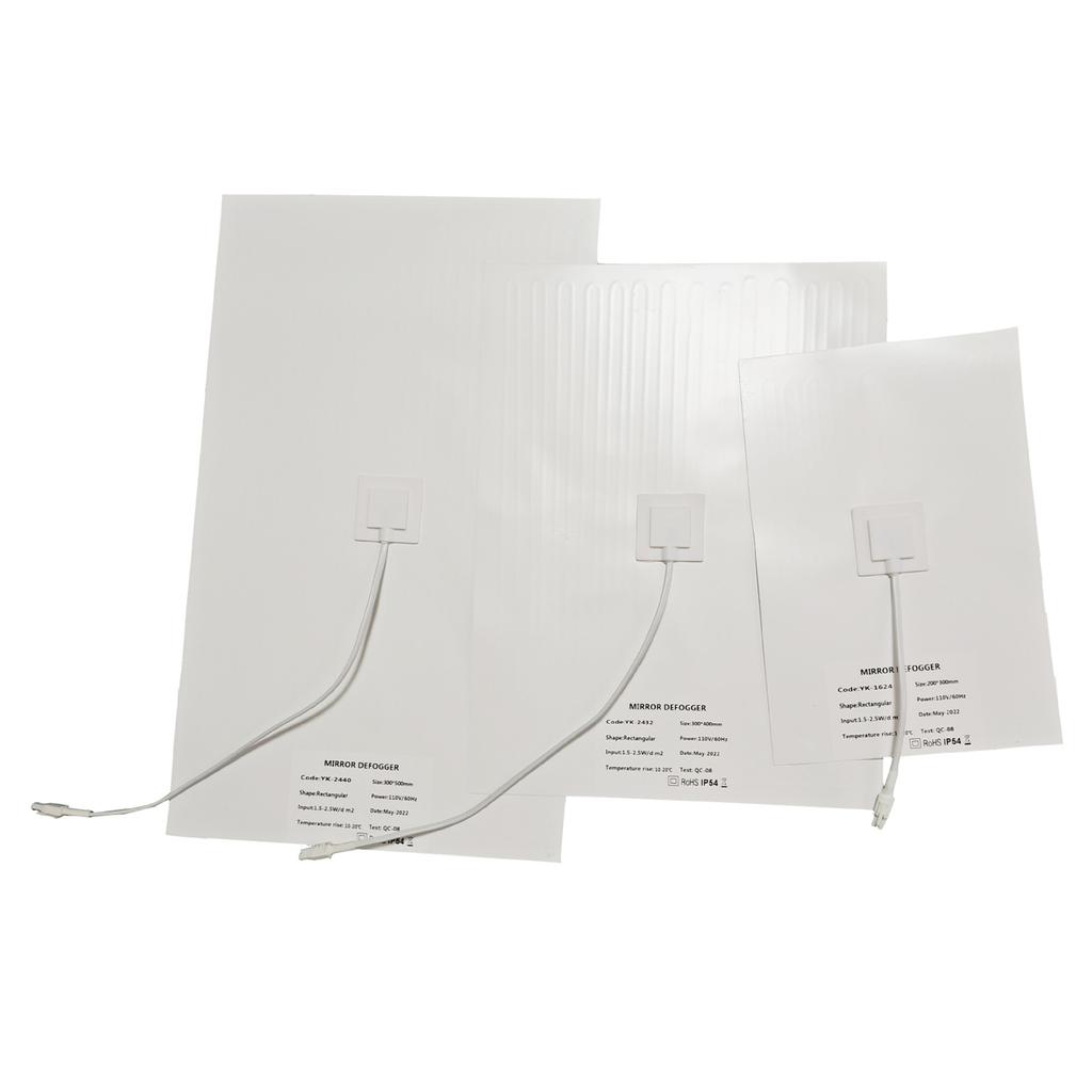 Ванная комната Душ Зеркало Защитная пленка Анти-туман Окно Электронный нагреватель Пленка 110 В Круглая Квадратная Анти-туманная Пленка для Дома