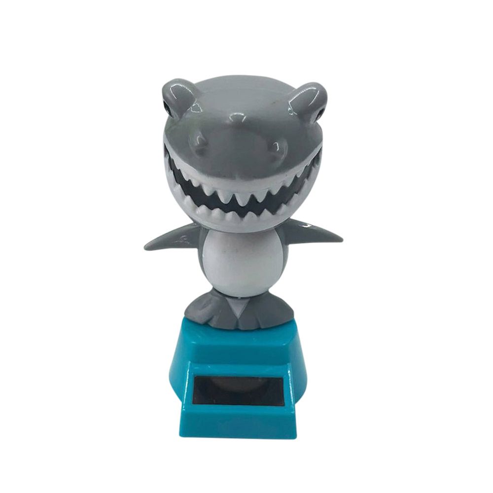 Car Ornament Solar Swing Shark Bobbling Dancing Toys Shaking Head Toy Solar Powered Shark