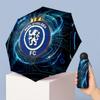 Chelsea FC Узор Печатный Мини 5 Сложений 8 Спиц Компактный Зонт Ветрозащитный Водонепроницаемый Легкий Портативный Складной