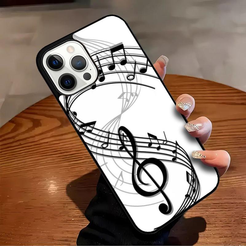 Music Note Musical Treble Clef Phone Case For iPhone 17 Air 16 15 14 13 12 11 Pro Max Max Plus Bumper Case Cover