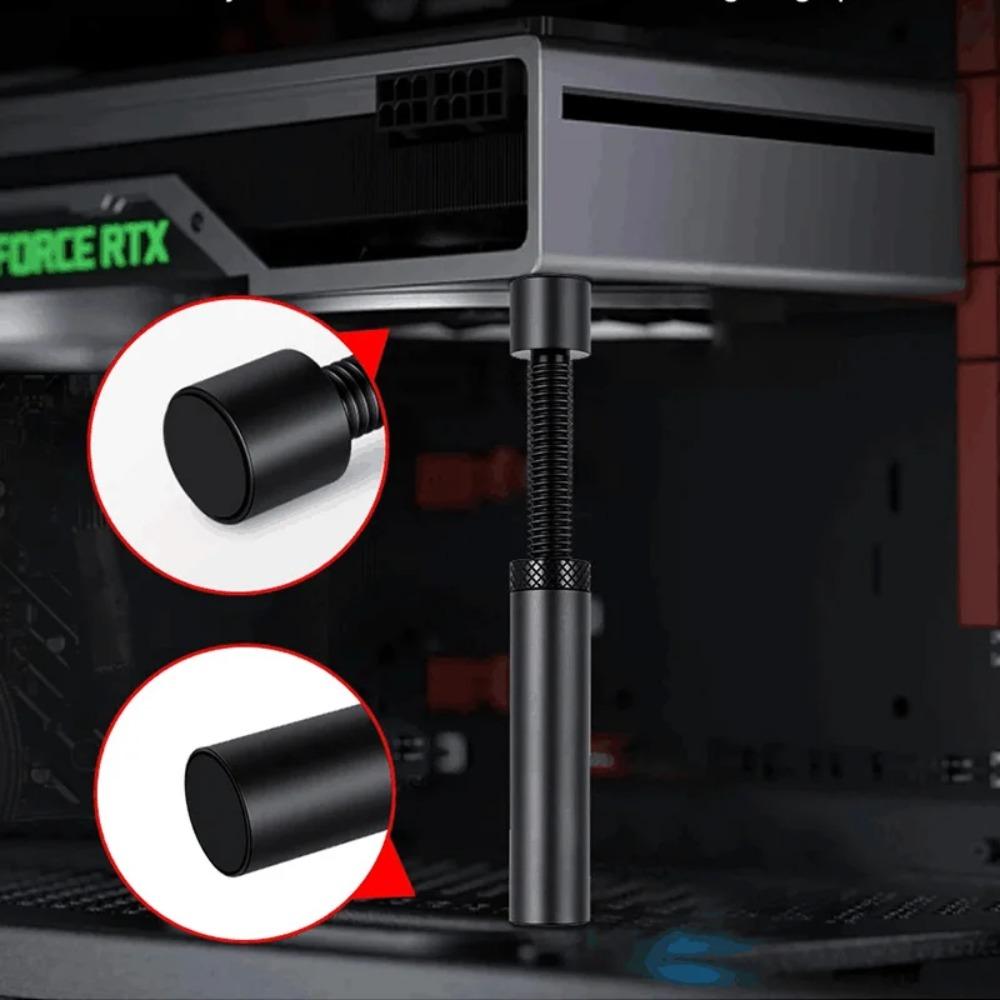 27-120mm Graphics Card GPU Support Bracket Video Card Vertical Telescopic Rotating Stand GPU Holder Anti Sag Aluminum Holder