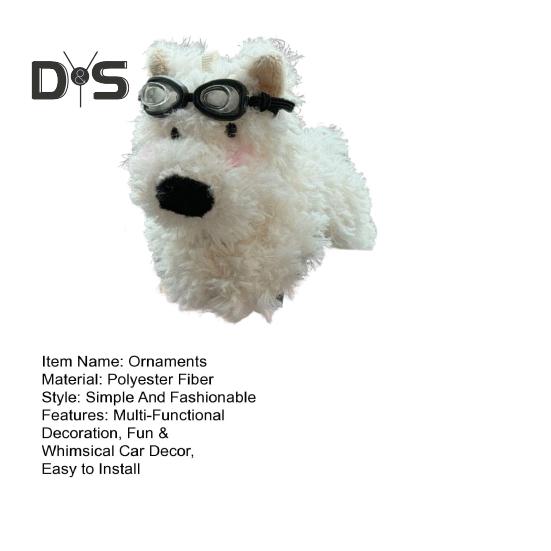 Милый щенок, плюшевая кукла, украшение для салона автомобиля, многофункциональные украшения для лобового стекла, ручка переключения передач, приборная панель