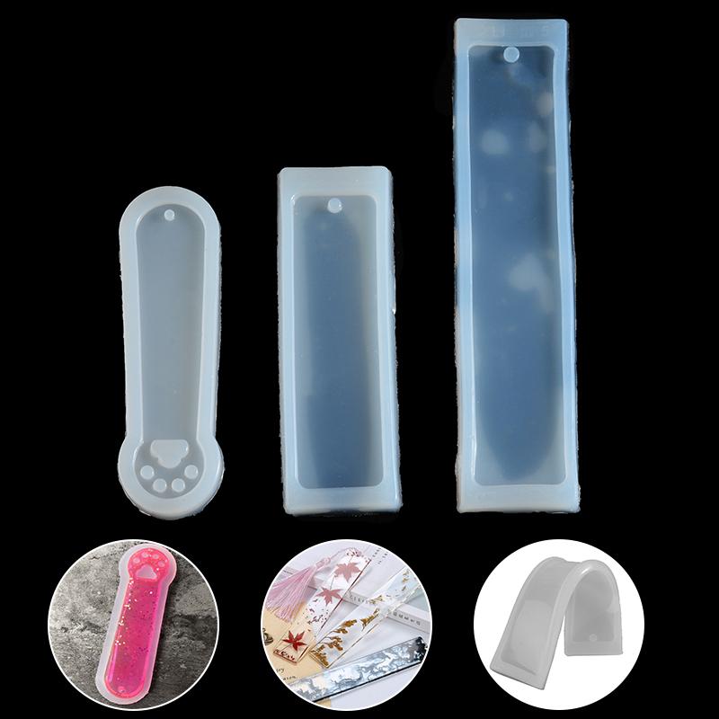 3шт экологически силиконовая прямоугольная форма для кошачьих когтей DIY изготовление закладок