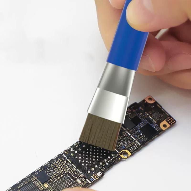 Anti-Static Safe Brush Double Headed Brush Circuit Board Repair Motherboard PCB Cleaning Brush IC Chip Mobile Phone Repair Tool