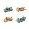 4x 1/144 игрушечный танк-симулятор сувенир домашний декор миниатюрные наборы моделей бронированных транспортных средств